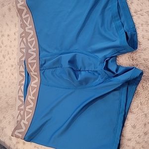 Men's blue boxer briefs.